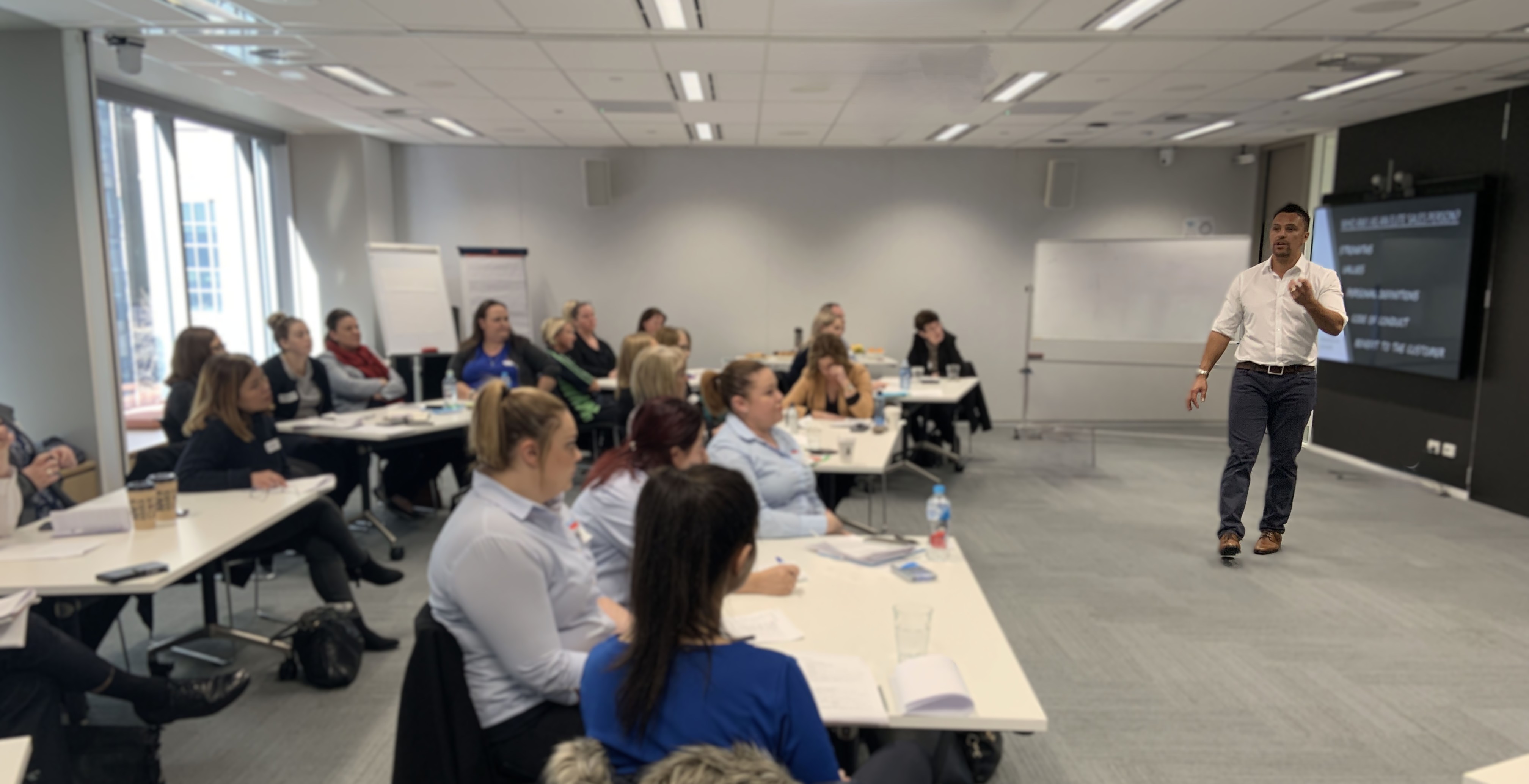 Matiu Rudolph facilitating a workshop